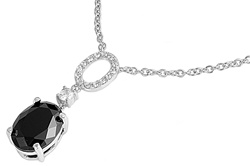 Silver CZ Necklace