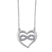 Silver CZ Necklace