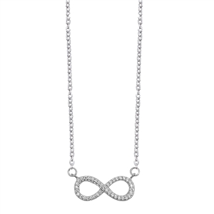 Silver CZ Necklace