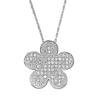 Silver CZ Necklace