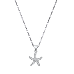 Silver CZ Necklace