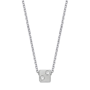 Silver CZ Necklace