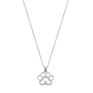 Silver CZ Necklace