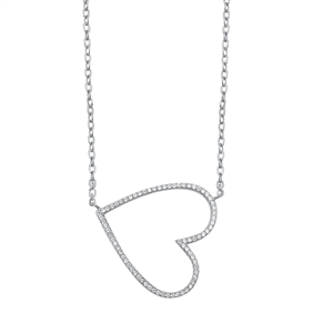 Silver CZ Necklace