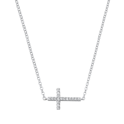 Silver CZ Necklace