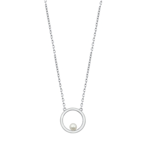 Silver Necklace - Pearl