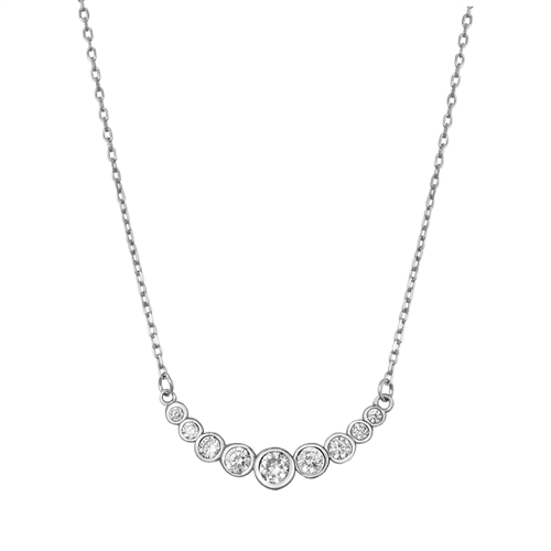 Silver CZ Necklace