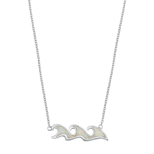 Silver Necklace - Waves