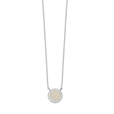 Silver Necklace - Circle