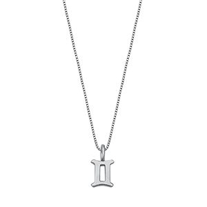 Silver Necklace - Gemini Zodiac