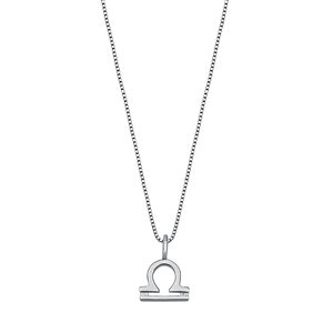 Silver Necklace - Libra Zodiac