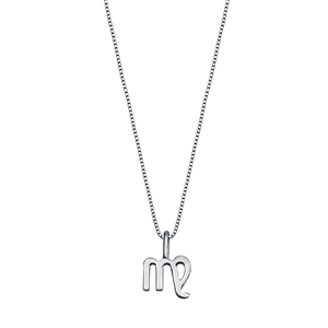 Silver Necklace - Virgo Zodiac