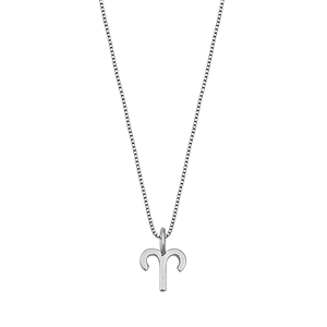 Silver Necklace - Aries Zodiac