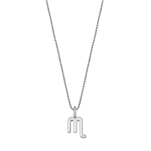 Silver Necklace - Scorpio Zodiac