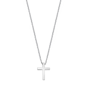 Silver Necklace - Cross