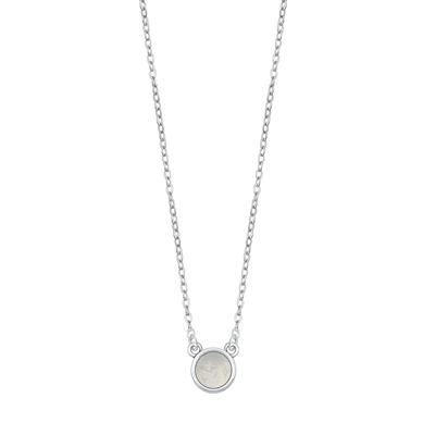 Silver Stone Necklace