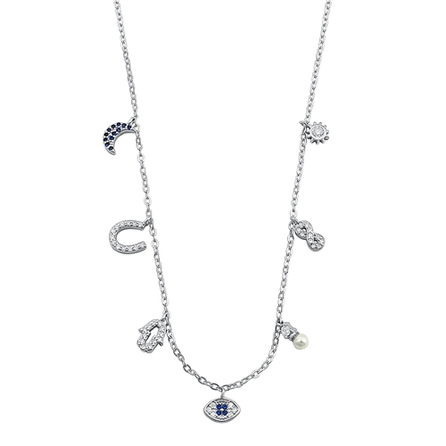 Silver CZ Necklace