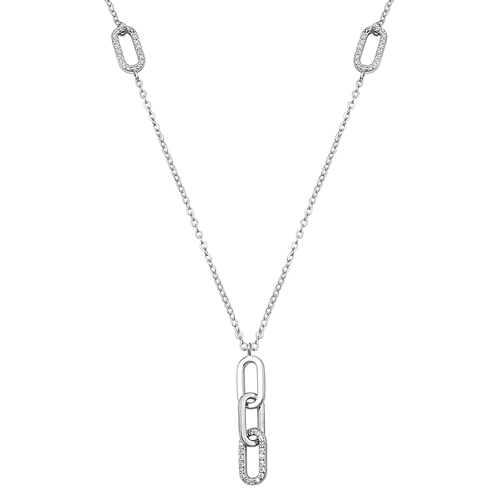 Silver CZ Necklace