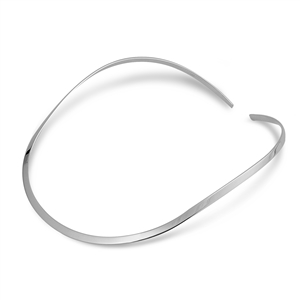 Silver Choker Necklace - Flat