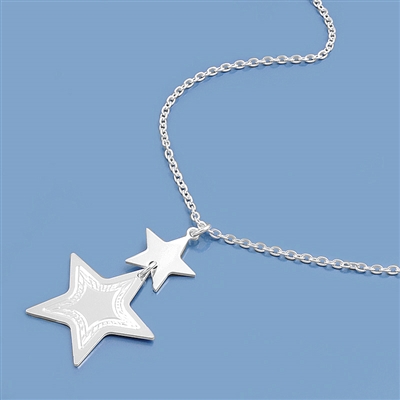 Silver Necklace - Stars