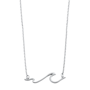 Silver Necklace - Wave