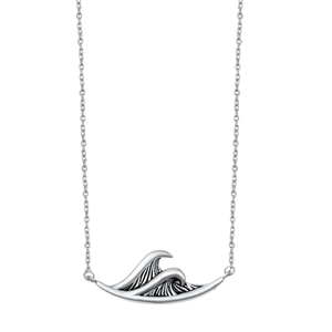 Silver Necklace - Waves