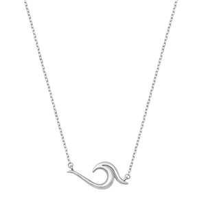 Silver Necklace - Wave