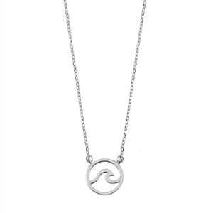 Silver Necklace - Wave