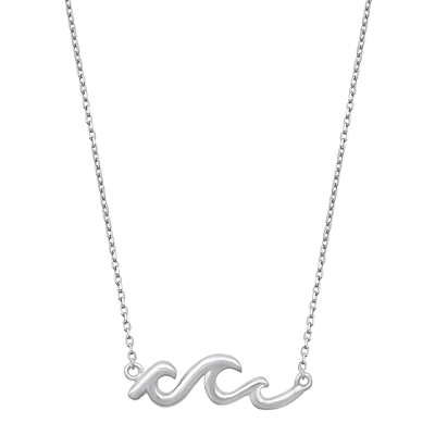 Silver Necklace - Waves