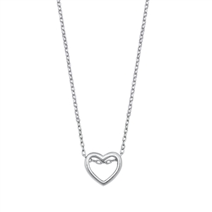 Silver Necklace - Heart