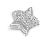 Silver CZ Pendant - Star