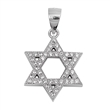 Silver Pendant W/ CZ - Star of David