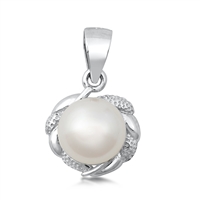 Silver Pendant w/ Pearl