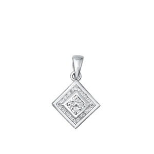 Silver CZ Pendant