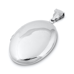 Silver Pendant - Oval