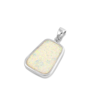 Silver Lab Opal Pendant