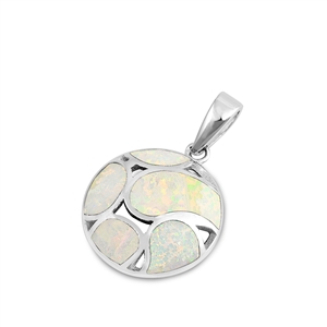 Silver Lab Opal Pendant