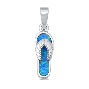 Silver Lab Opal Pendant - Hawaiian Sandal