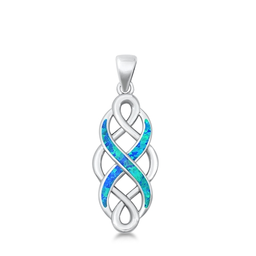 Silver Lab Opal Pendant