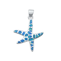 Silver Stone Pendant - Starfish