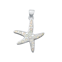 Silver Stone Pendant - Starfish