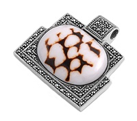 Silver Pendant W/Marcasite