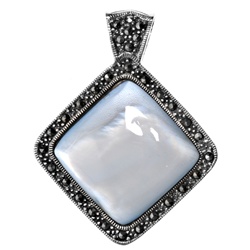 Silver Pendant W/Marcasite