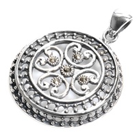 Silver Pendant W/Marcasite