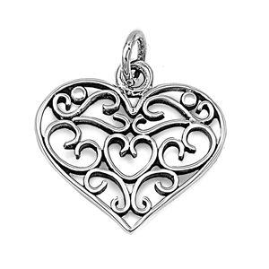 Silver Pendant - Heart