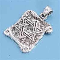 Silver Pendant - Star of David