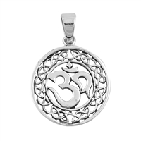 Silver Pendant - Om