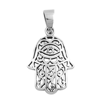 Silver Pendant - Hamsa