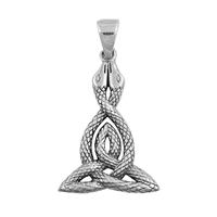 Silver Pendant - Snakes