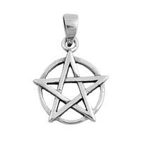 Silver Pendant - Devil Star